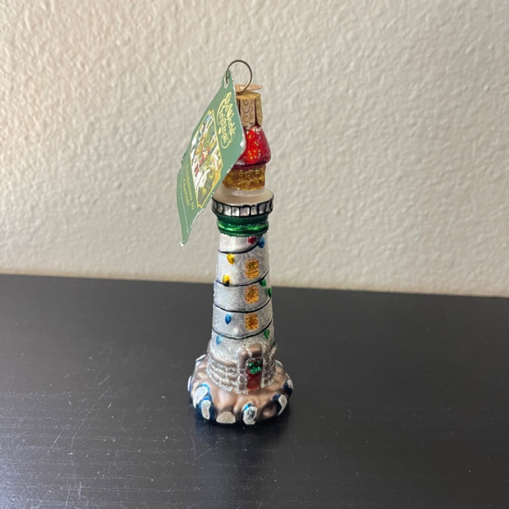 Old World Christmas Holiday Lighthouse Ornament - Picture 2 of 7